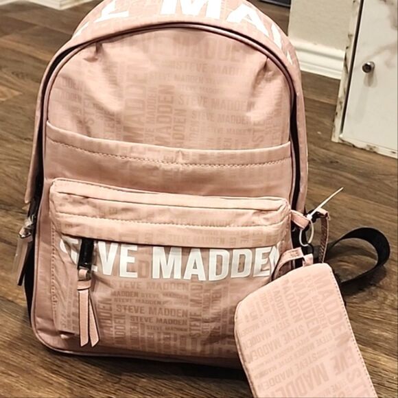 Steve Madden BForce Logo Backpack- Pink main image 8